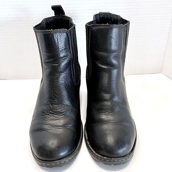 b.o.c Leather Black Boots 7.5 - Picture 3 of 13